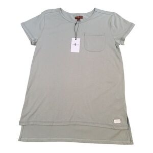 𝅺7 For All Mankind Olive Green High Low T-Shirt Size XL